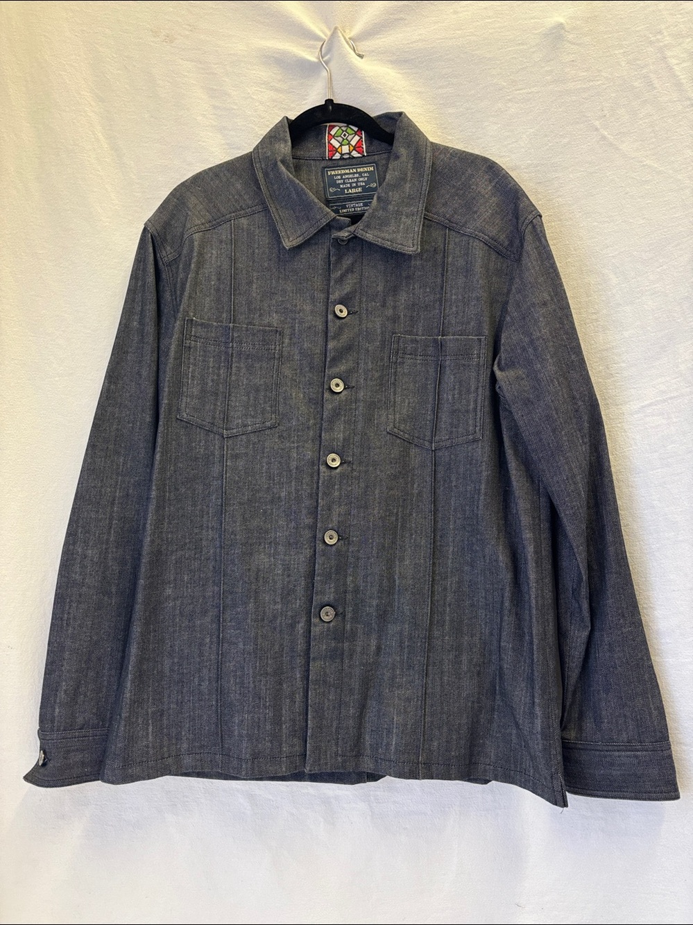 Freedman Blue Denim Vintage Limited Edition Shirt Jacket
